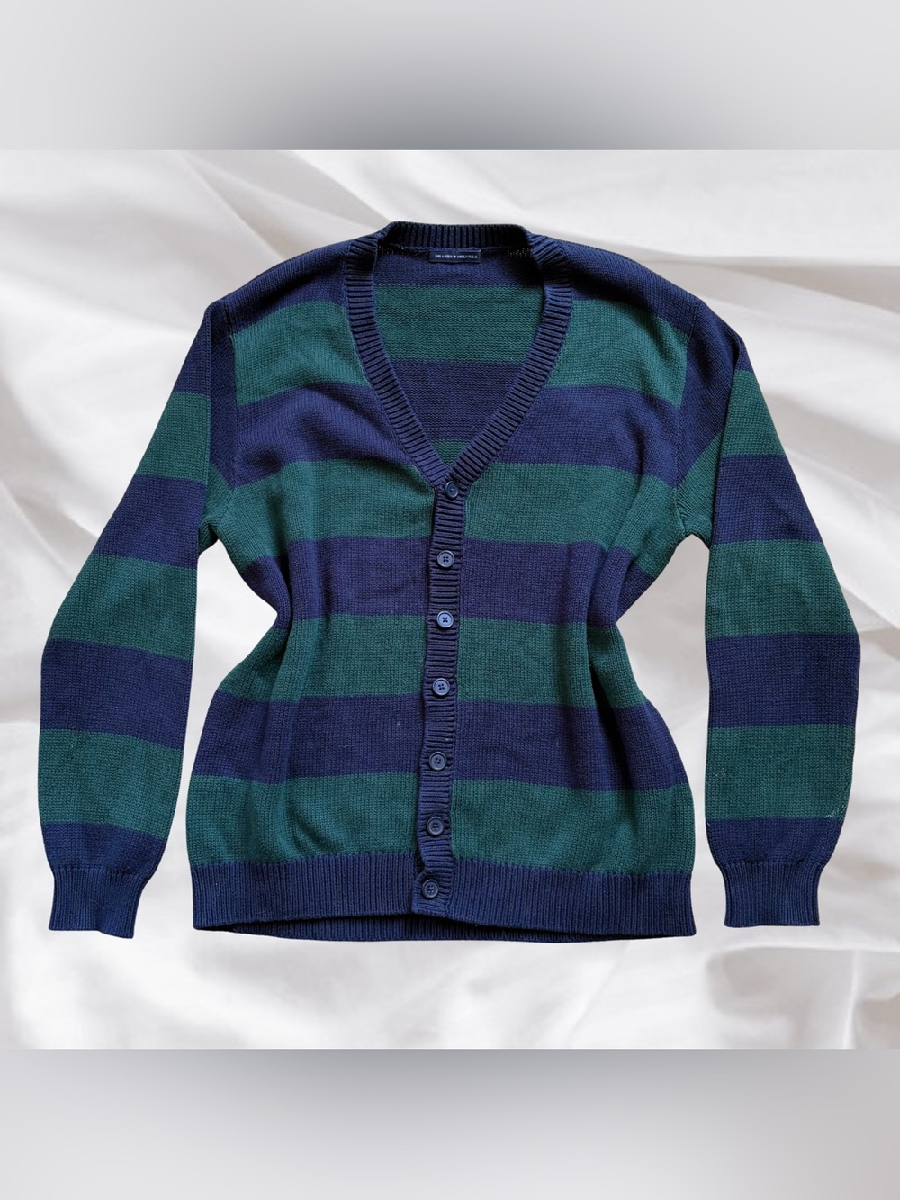 Brandy Melville Green & Navy Oversized Cardigan
